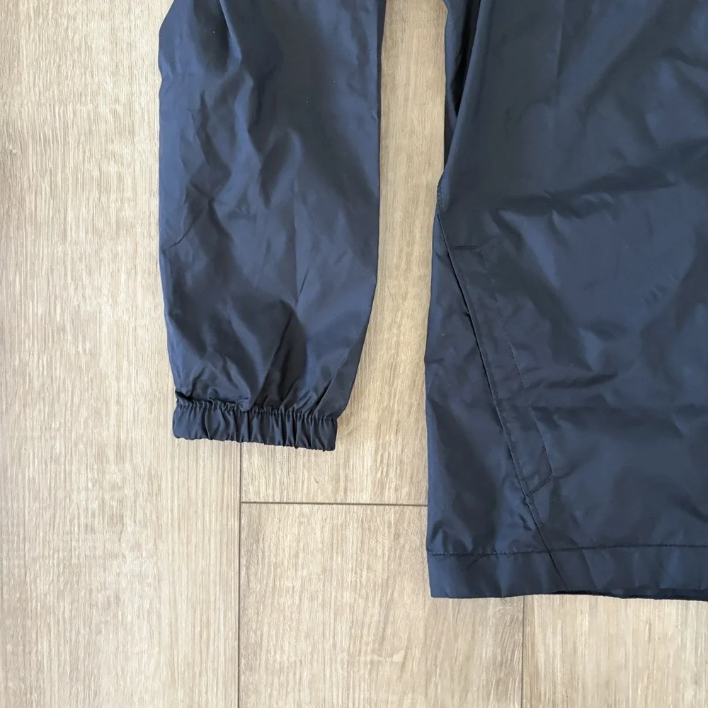 Columbia Jacket Kids Medium M Black Windbreaker Hooded Pockets Lightweight